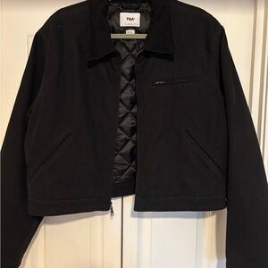 TNA Women's Black Workwear Bomber Jacket